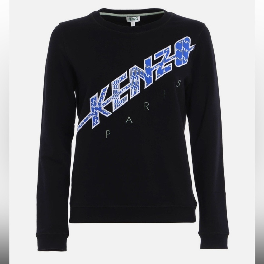KENZO BLACK AND BLUE SWEATSHIRT